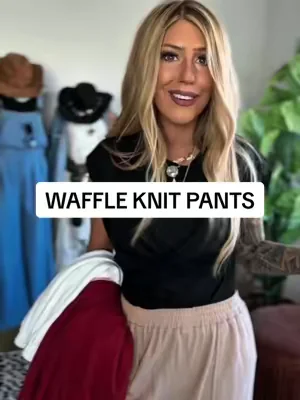 The lightweight waffle knit pants your summer wardrobe has been missing 🙌🏼 @TanmingFashion #tanmingfashion #dealsforyoudays #waffleknit #summerstyle #summeroutfits 