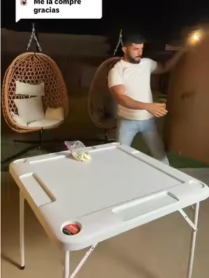 Respuesta a @raqueloyola702 Mesa de Mahjong VEVOR, mesa de cartas plegable cuadrada para 4 jugadores con 4 portavasos y 4 bandejas de fichas, mesa de juego de dominó portátil con 1 juego de dominó para rompecabezas de póquer de Mahjong, 35,4 x 35,4 pulgadas, blanco #DealsForYouDays #tiktokshopcreatorpicks #SummerWins #domino #juegos @VEVOR Home Store 