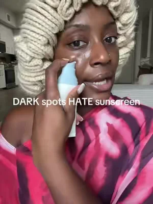 Sunscreen is your best friend for clearer skin #hyperpigmentation #dealsforyoudays #sunscreen 