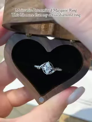 Moissanite Intertwined Marquise Ring. This hit more than my actual diamond ring💍#summerwins #tiktokshopdealsforyoudays #dealsforyoudays #ring #moissanitering #marquise #2026 #delzzad #waterproofjewelry #jewelry #giftideas #viral #delzzadjewelry #nontarnishjewelry #beautiful #luxury #affordable #diamond #diamondtester #marquisediamond #marquisering