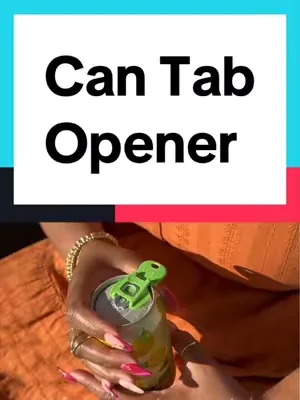 These little can tab openers are so convenient #CanTabOpener #DrinkTabCover #CanHack #NoNailDamage #BeverageProtection