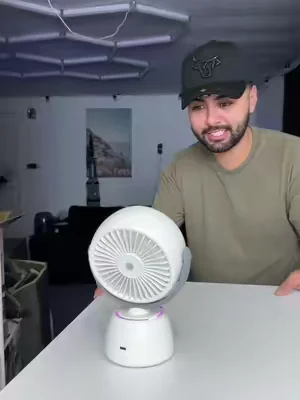 Smart Head Tracking Desk Fan💯 #deskfan #smartfan 