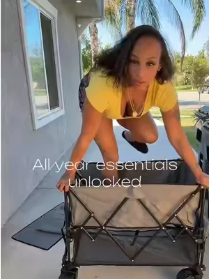 Whether you’re headed to the beach, the park, camping, or just unloading the car, this folding wagon is the one thing you’ll be glad you packed. #TikTokFinds #CampingGear #BeachGear #EverydayEssentials #fyp 