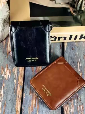Asegúrate de comprarle una billetera de cuero atractiva y de gran capacidad#menswallet #zipperwallet #rfidwallets #foryou #fypシ゚viral 