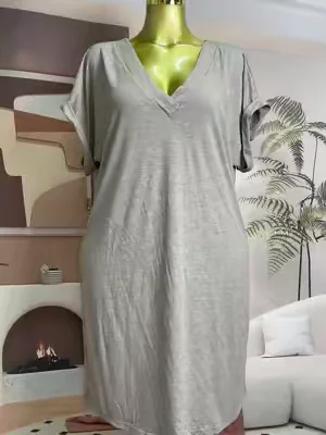 Plus Size Women's Loose T-Shirt dress!!Super compy!!#plussize #dress #sleepwear #dealsforyoudays #spotlightfinds 