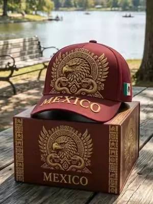 Mexico Baseball Cap with Golden #mexico🇲🇽 #baseballcap #tiktokshop 