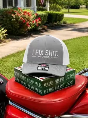 I Fix Embroidered Richardson Hat #fix #baseballcap #ebroidered 