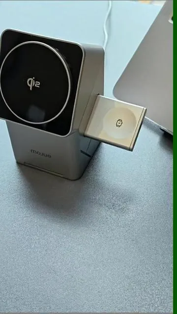 The Mojue Charging Station — the future of tidy desks starts here. #chargerstation #desksetup #wirelesscharging #iphonecharger #DealsForYouDays 