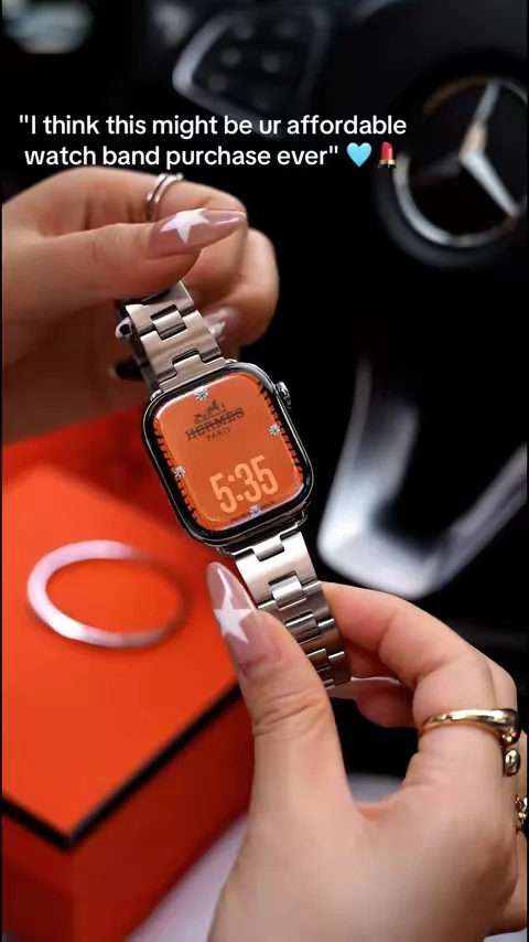 Simple, polished, and easy to style — this band gives your Appple Watch a jewelry-like upgrade without looking bulky. Perfect for everyday outfits, wrist stacks, and that clean classy look." #watchband#missair#DealsForYouDays#fyp#tiktokmademebuyit