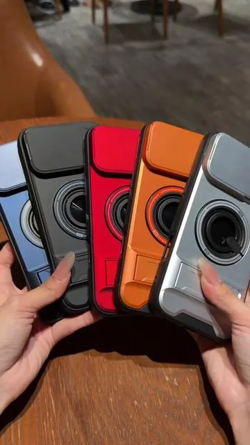Shockproof Magnetic Case with Slide Camera Lens Protector For Iphoe17 16 15 1413 and Samsung GalaxyS25S24S23S22 S21 Ultra Plus Rotating Ring Holder.#samsunggalaxyphonecas e#CaseMagneticoGalaxyProteccionCompleta #accesorios