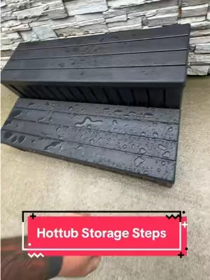 I love my new hot tub steps! #hottubtiktoks #hottub #patioseason #dealsforyoudays #tiktokshopcreatorpicks 