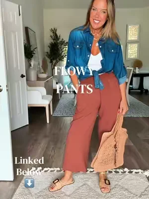 Not wearing shorts anymore? These linen Iblend pants are perfect! Their lightweight, flowy and will help to keep us cool. Fits true to size, linked in cart. #dealsforyoudays #Over50Style #summerwins #styleover40 #flowypants @grapent.fashion 