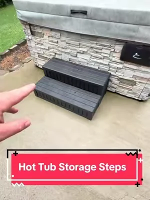 Are you in the market for some new hot tub steps! #patioseason #hottub #hottubtiktoks #tiktokshopcreatorpicks #dealsforyoudays 
