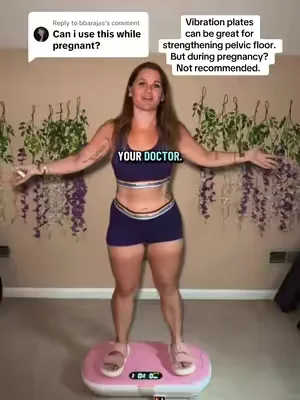 Replying to @bbarajas Always consult your physician.  My advice? No vibration plate  while pregnant. After pregnancy? Yes! It can be great for strengthening the pelvic floor. But again, ask your Dr first! #vibrationplate #vibrationalhealing #somatichealing 