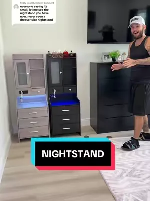 Replying to @ankhenaten #bedsidetable #nightstand #lednightstand #bedside #sidetable 