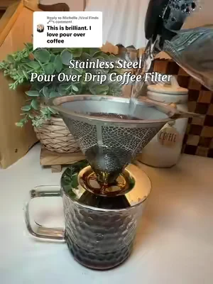 Replying to @Michelle /Viral Finds 🗝️ pour over coffee is so yummy, simple and convenient! #dripcoffee #pourovercoffee 