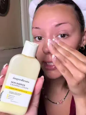 @ongredients US #Ongredients #SkinBarrierCalmingLotionEX #makeupprep #DealsForYouDays #grwm 