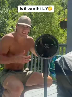 I promise the Shark FlexBreeze is not your ordinary fan.. #flexbreeze #sharkflexbreeze #sharkfan #outdoorfan #mistingfan 