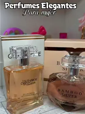 Paquete de Perfume para Mujer - Plata de Bambú y Challenge Paris 100ml / 3,4fl.oz. cada uno - set de Pertume en Spray para mujer #dealsforyoudays