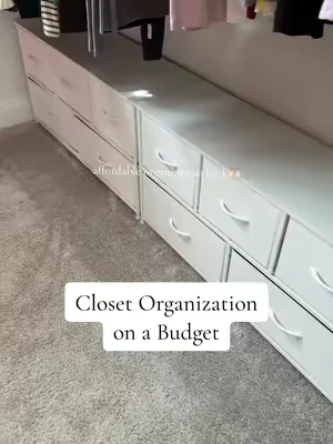 Nothing better than walking into an organized closet Knowing where everything is at 🙌🏻 #closetorganization #organizedhome #fabricdresser #affordabledresser #dresser