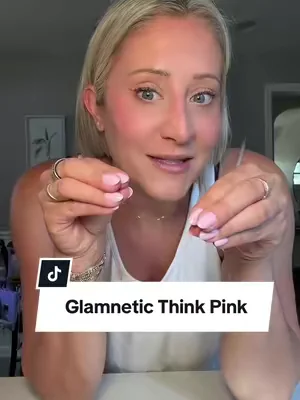 These are the Glamnetic Short Oval press-ons in Think Pink, and I honestly love how natural they look. 💕 They give you that fresh salon manicure without the time, and they stay on so much better than I expected. #Glamnetic #PressOnNails #ThinkPink #NailTok #TikTokShopFinds