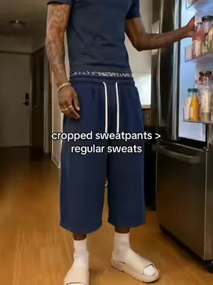way harder #croppedpants #croppedsweats #baggyshorts #streetwear #viral 