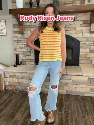 Tummy control, stretch and so flattering! ✨ #tiktokshopcreatorpicks #risenjeans #cutejeans #tummycontrol #momjeans