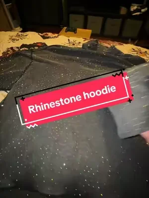 #Hoodie #LightweightHoodie #RhinestoneHoodie 