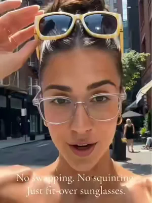 People who wear glasses will get it!!!!#fitoversunglasses #eywearfashion #sunglasses #glassesgirl #tiktokshop 