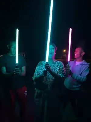 12 colors, REAL sounds and EPIC DUELS await⚔️🚨#superneox #starwars #lightsaber #neopixel 