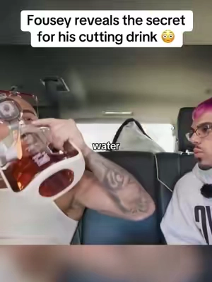 Fousey reveals his cutting mix drink! #debloat #GlowUp #leefar