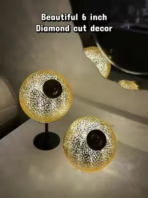 Beautiful illuminated diamond cut glass 6 inch Christmas decorations by Valerie! #dealsforyoudays #christmasinjuly #qvc #ornaments #christmas   @QVC, Inc 