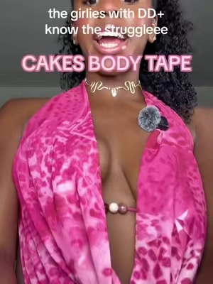 the girlies with DD+ know the struggleee #cakesbodytape #cakesbody 