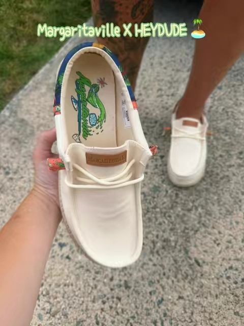 HEYDUDE Margaritaville Collection - Comfortable Flip Flop Sandals and Slip on Shoes won’t last long! Grab your size before they are gone forever ☀️🍋‍🟩🌴 #tiktokshopcreatorpicks #heydude  #heydudesuperbrandday #margaritaville #flipflops