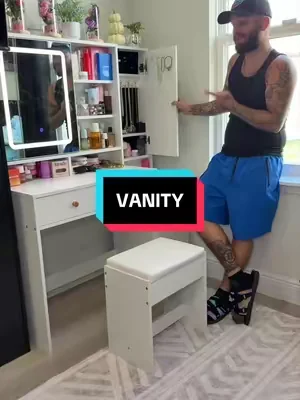 #vanity #makeupvanity #vanitymakeup #vanityorganization #vanitysetup 