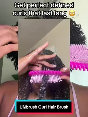 This is a great detangler and defining brush and gets me perfect curls every time🥰 #UNbrush #type4hair #washngo #summeressentials #dealsforyoudays 