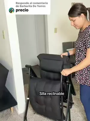 Respuesta a @Barbarita De Torres Silla reclinable #chair #silla #Home #fyp #foldingchair 
