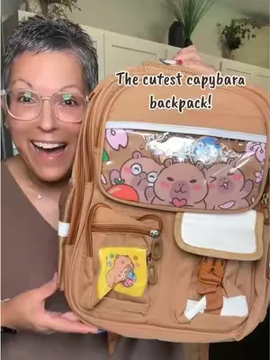 Back to school is right around the corner! These are gonna sell out fast! #backpacks #capybarabackpack 
