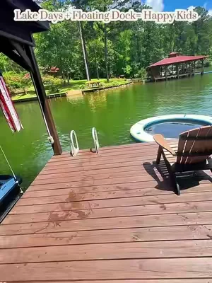 Summer Deals for you! This is the best thing ever!!! #floatingdock #dock #summerfun #water #lake 