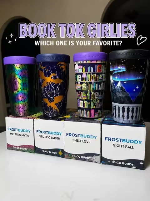 Calling all fantasy readers… this Frost Buddy collection was made for us. Which one are you claiming? 📖💜 @Frost Buddy  #frostbuddy  #tumblersoftiktok  #BookTok  #fantasy  #summerwins 