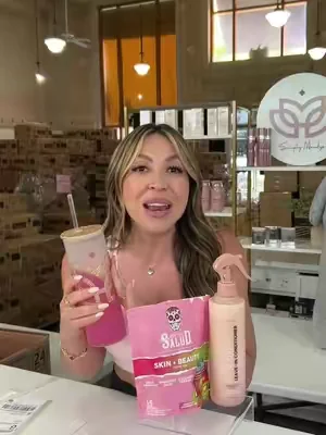 Simply Mandys x @Taste Salud mini collab! The best beauty bundle out on the market! 💕✨ With Salud benefits + Simply Mandys ingredients your hair will be GLOWING ✨