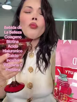 Bebida de la belleza de salud #collagen #biotin #beautydrink #earnmas #tastesalud 