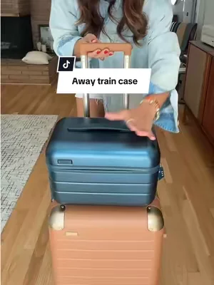 Away’s Train case is super versatile! Holds a ton and easily straps on to your carry on! #thetraincase #awaytraincase #besttravelaccessories #tiktokshopcreatorpicks #dealsforyoudays @Away Travel 