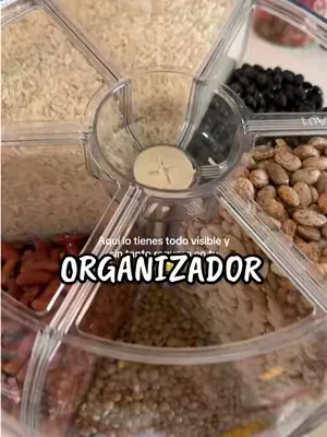 Mi cocina por fin se ve ordenada ir Este dispensador giratorio de 360° con 6 compartimentos, Súper práctico y bonito para la cocina. #DealsForYouDays #summerwins #TikTokShopDealsforYouDays #kitchenfinds #homegadget 