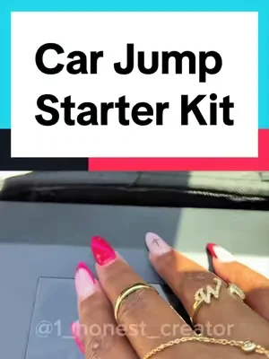 Replying to @DatzsoEisha_ Ladies never leave home without this car jump starter kit #dealsforyoudays #tiktokshopmemorialday #PortableCarJumpStarter #CarJumper #JumperCables   