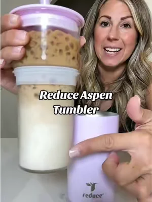 If you’re looking for a better iced coffee cup, don’t sleep on the Reduce Aspen Tumbler. It’s cute, functional, and checks all the boxes. 🙌 💜 @Reduce  #reduce #tumbler #icedcoffee  #viraltumbler  #summerwins 