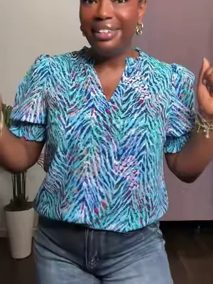 @btfbm_us  BTFBM Summer Blouses for Women Dressy Casual 2026 Spring Floral Boho Shirts V Neck Puff Short Sleeve Business Work Tops #DealsForYouDay #summervibes #TikTokShopSummerTurnUp #shippedbytiktok 