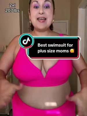 Plus size swimsuit for moms 👙 @hannanikole.official #momapprovedswimwear #plussizeswimsuit #plussizequeen #plussizetiktok 