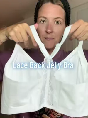 I am so excited for this new jelly bra! #jellybra #bra #lace #backless #comfybra 