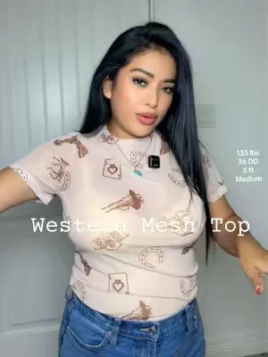 Obsessed with this western mesh top!🤠🐮@@Asvivid Shop ##starterpicks##summerwins##DealsForYouDays##meshtop##ootdinspo